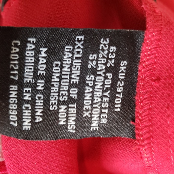 Red dress pants - Picture 5 of 5